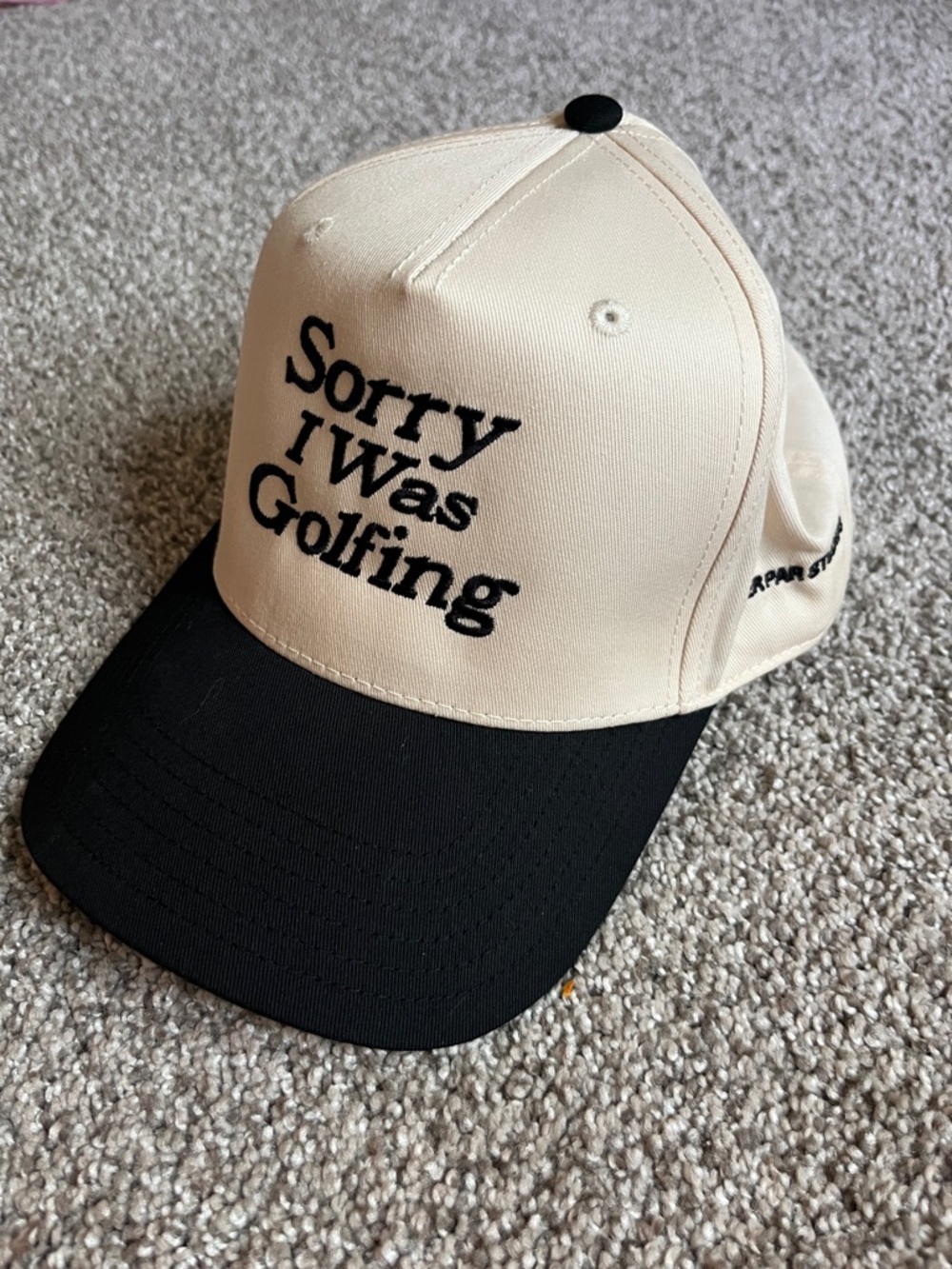 Over Par Studios Sorry I Was Golfing Embroidered Two-Tone Hat